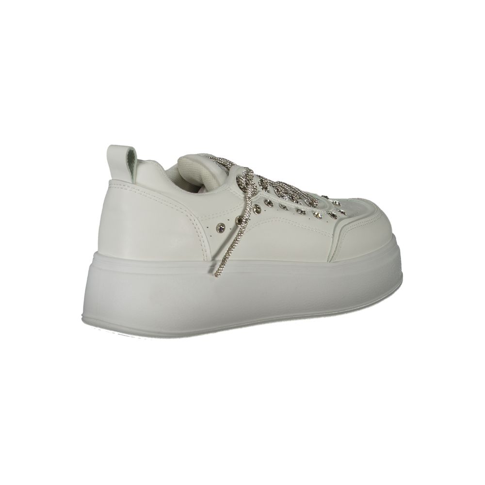 Laura Biagiotti White Polyester Athletic Sneakers