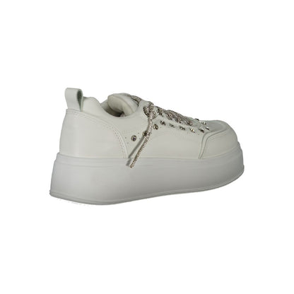 Laura Biagiotti White Polyester Athletic Sneakers