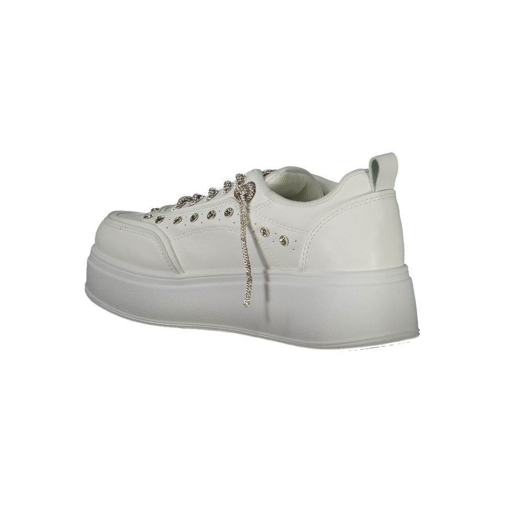 Laura Biagiotti White Polyester Athletic Sneakers