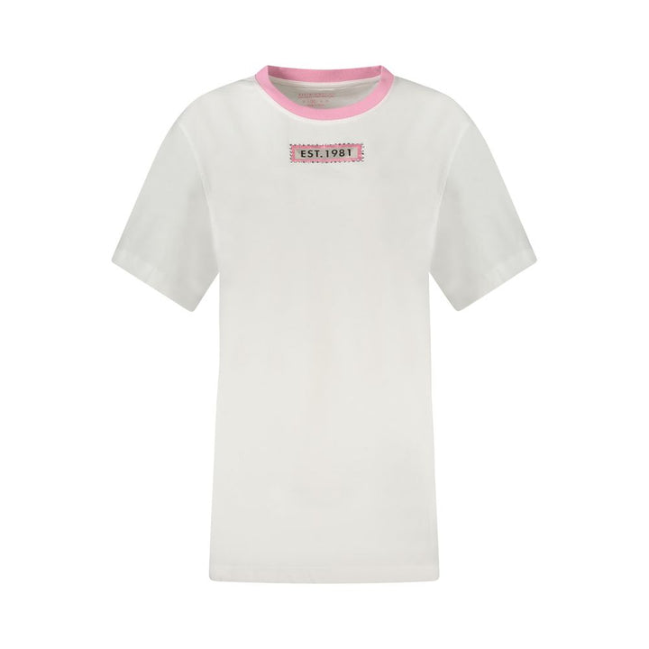 Guess Jeans White Cotton Women T-Shirt