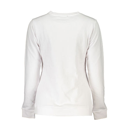 Cavalli Class Bianco Cotton Women Sweatshirt