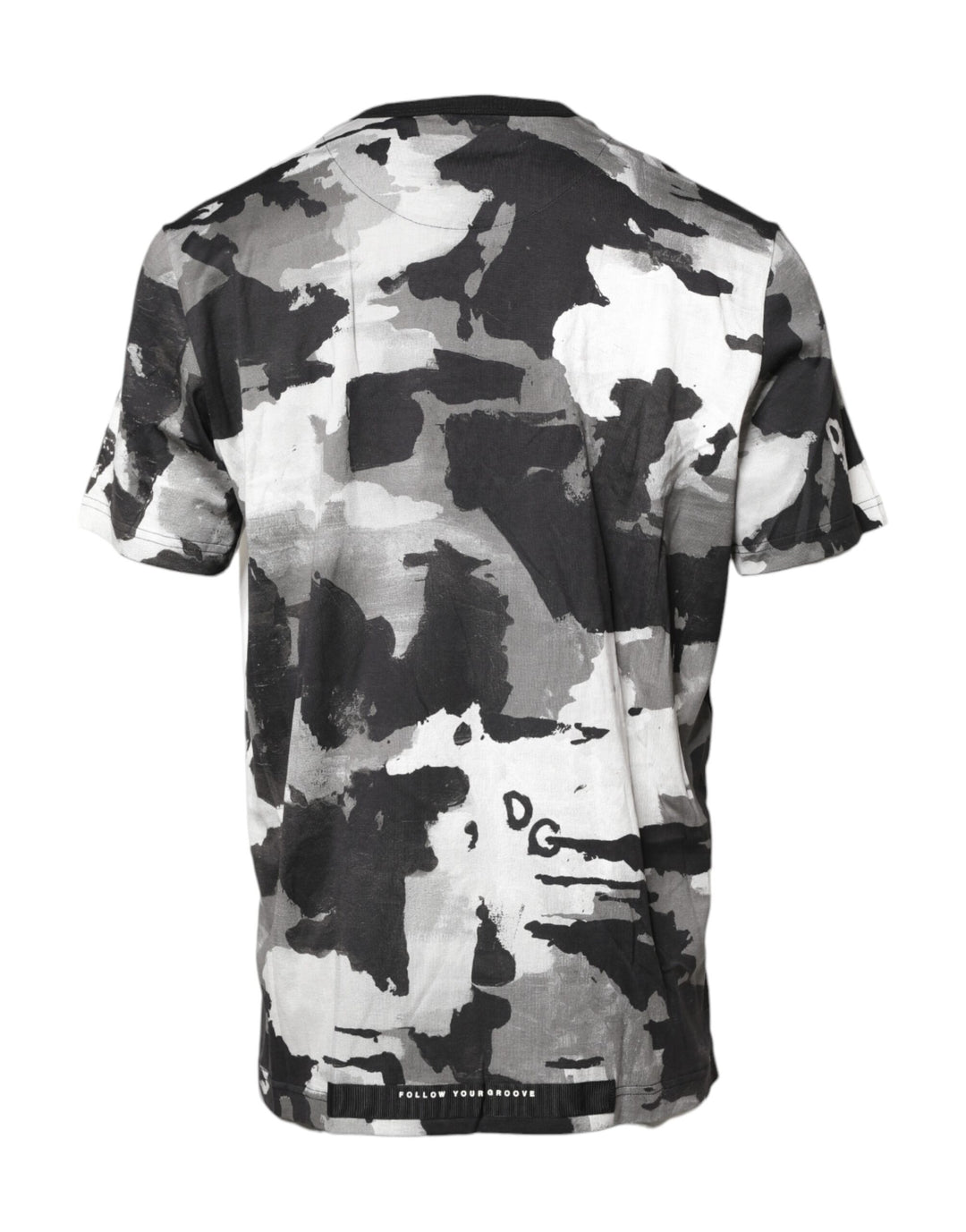 Dolce &amp; Gabbana Multicolor Camouflage Crew Neck T-shirt