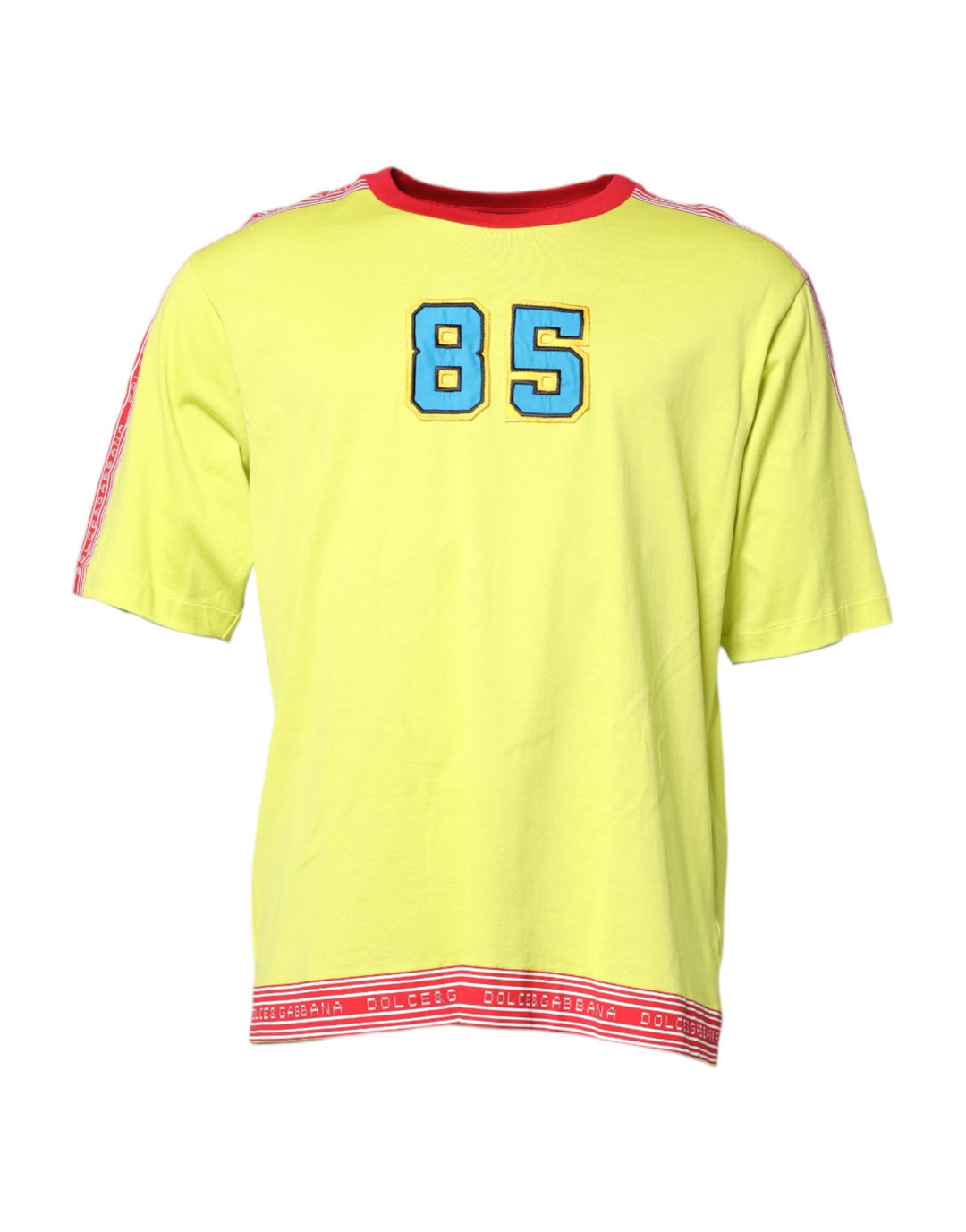 Dolce &amp; Gabbana Green Cotton 85 Patch Crew Neck T-shirt