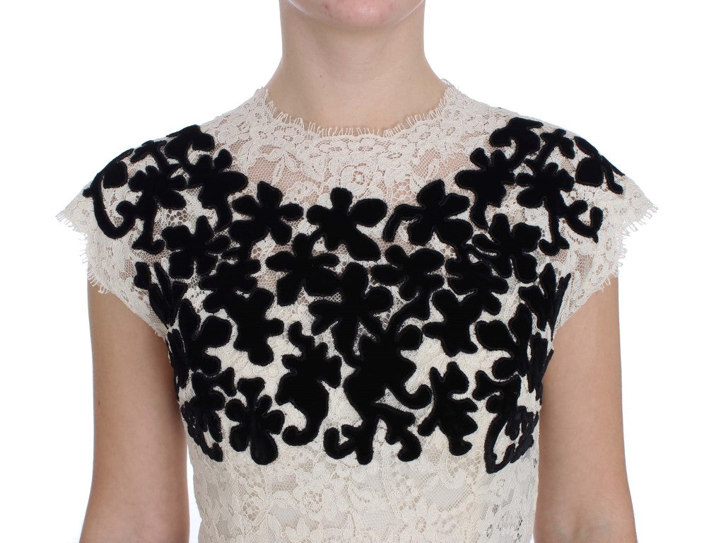 Dolce &amp; Gabbana Floral Lace Ricamo Long Ball Maxi Dress women’s dress