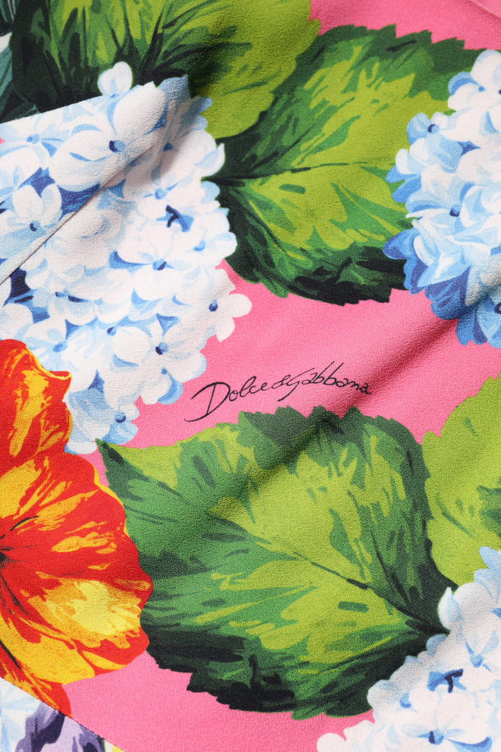 Dolce &amp; Gabbana Multicolor Floral Sleeveless Sheath Dress