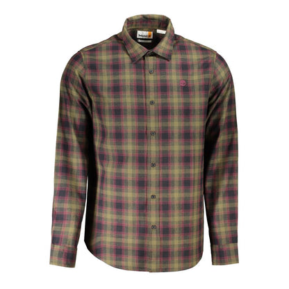 Timberland Green Cotton Pattern Shirt