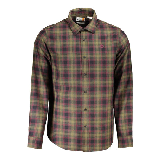 Timberland Green Cotton Pattern Shirt