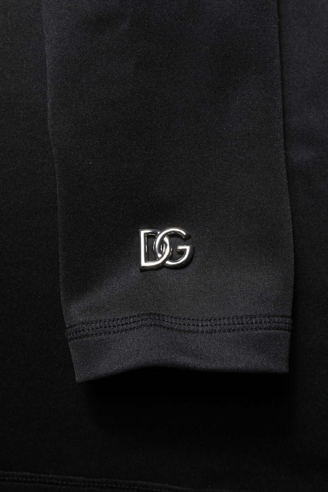 Dolce &amp; Gabbana Black Polyester Turtleneck Pullover Sweater