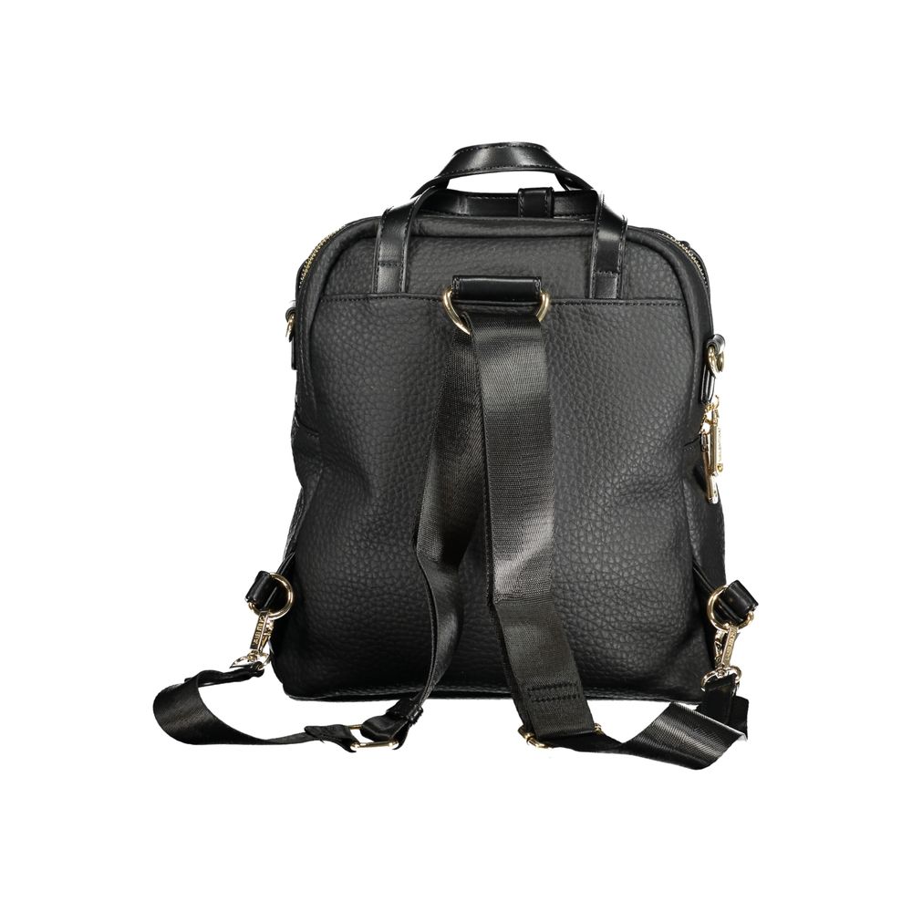 Mario Valentino - Black Polyurethane Women’s Backpack