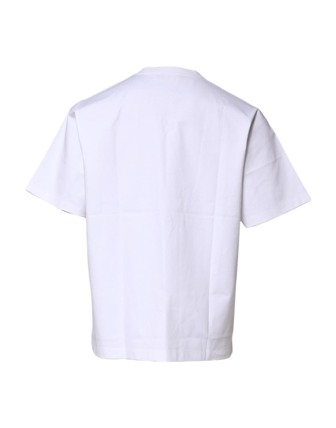 Dolce &amp; Gabbana White Cotton Short Sleeves Crew Neck T-shirt