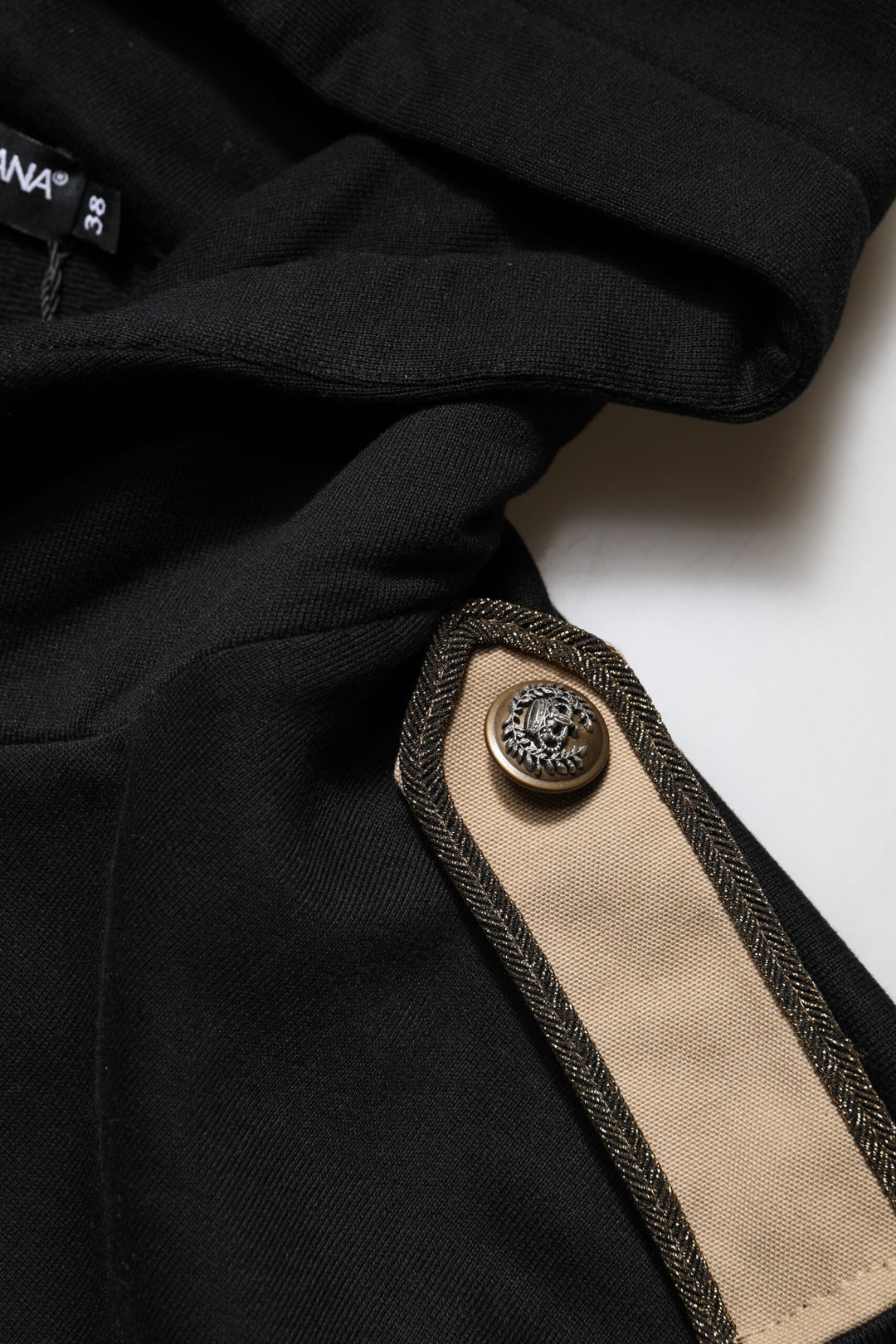 Dolce &amp; Gabbana Black Logo Hooded Full Zip Sweatshirt Jacket