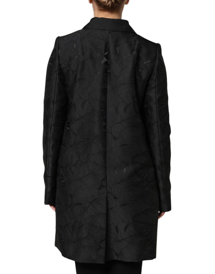 Dolce &amp; Gabbana Black Single Breasted Trench Coat Jacket