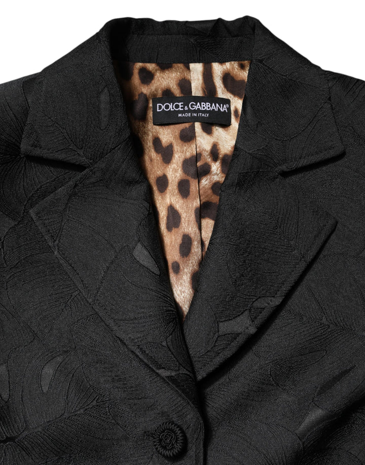 Dolce &amp; Gabbana Black Single Breasted Trench Coat Jacket