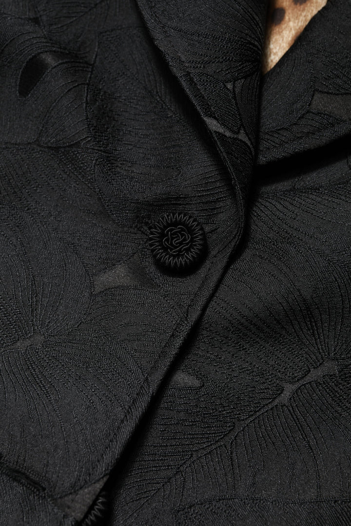 Dolce &amp; Gabbana Black Single Breasted Trench Coat Jacket
