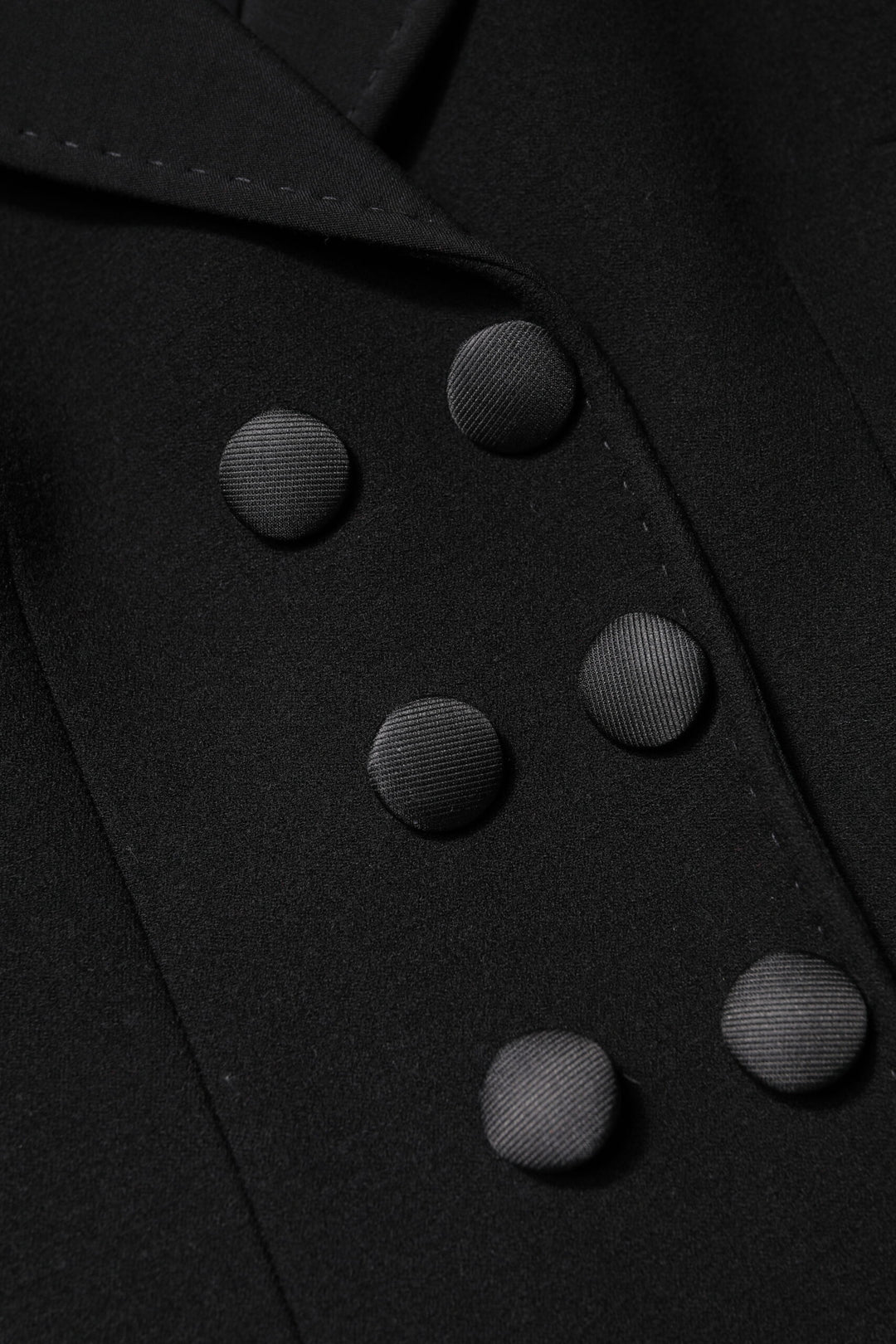 Dolce &amp; Gabbana Black Wool Double Breasted Coat Jacket
