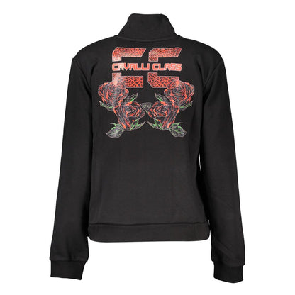 Cavalli Class Nero Cotton Women Sweatshirt