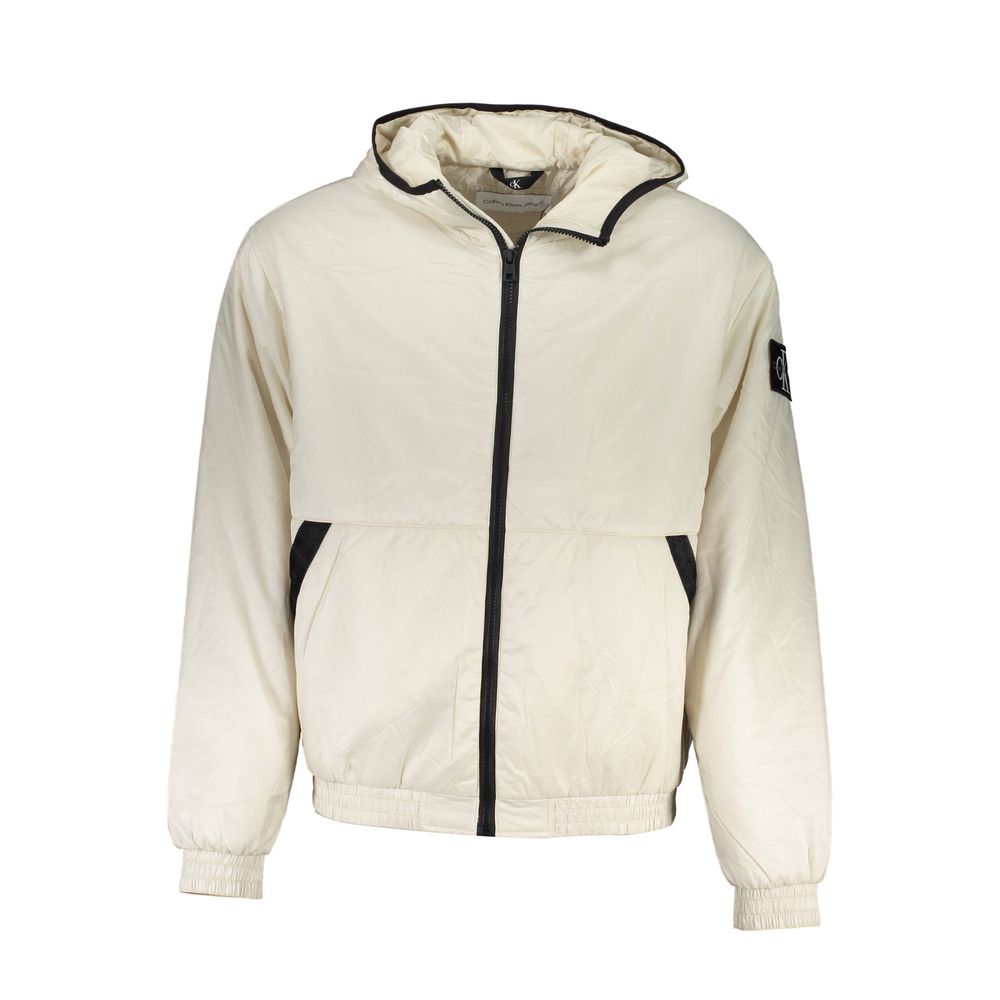 Calvin Klein Beige Polyester Shell Jacket