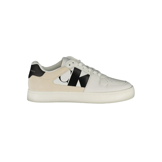 Calvin Klein White Polyester Athletic Sneakers