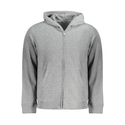 Calvin Klein Grigio Polyester Men Hoodie