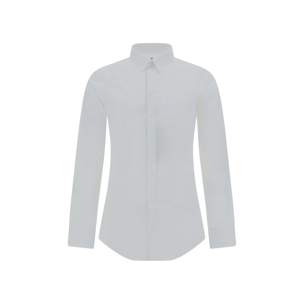 Dolce &amp; Gabbana White Elastane Dress Shirt