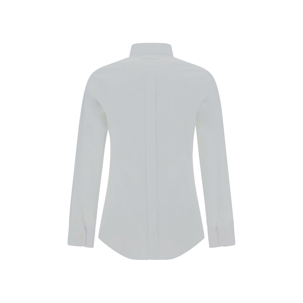 Dolce &amp; Gabbana White Elastane Dress Shirt