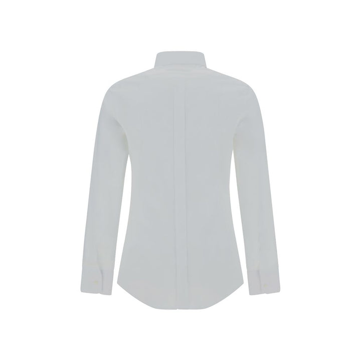 Dolce &amp; Gabbana White Elastane Dress Shirt