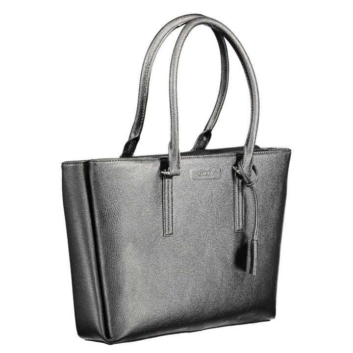 Calvin Klein Black Polyurethane Women Shoulder Bag