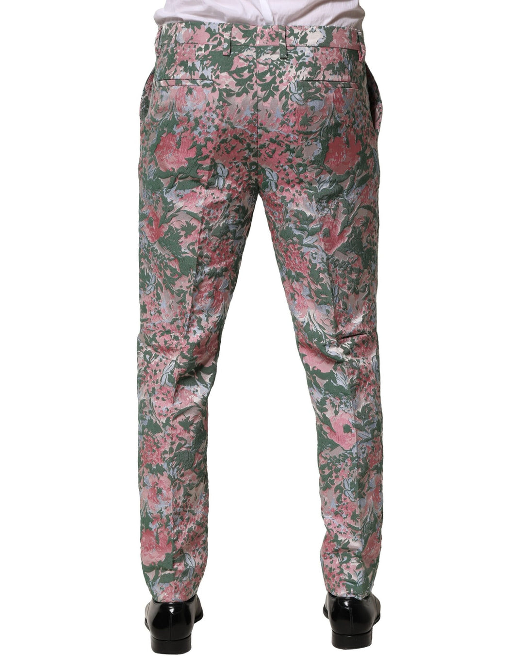 Dolce &amp; Gabbana Multicolor Floral Jacquard Pants
