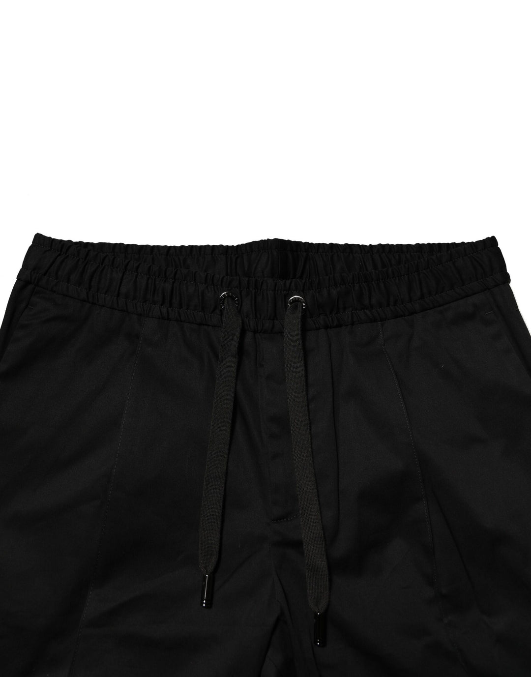 Dolce &amp; Gabbana Black Cotton Mid Waist Jogger Pants