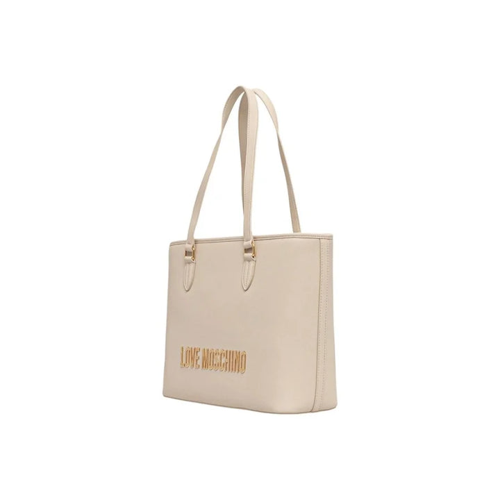 Love Moschino Beige Polyethylene Handbag