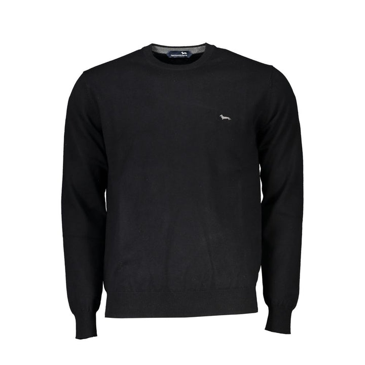 Harmont &amp; Blaine Black Cotton Men Sweater