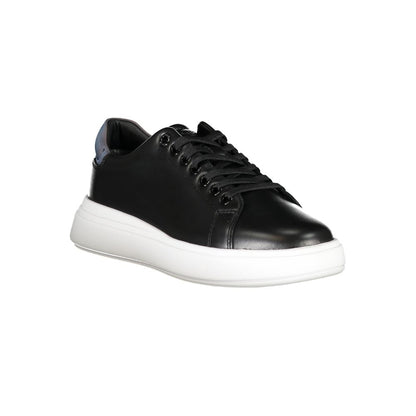 Calvin Klein Black Leather Women Sneaker