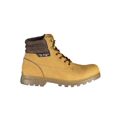 Carrera Yellow Polyester Ankle Boots