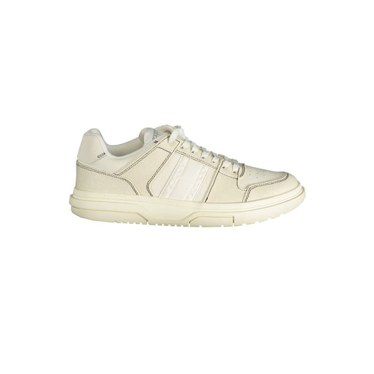 Tommy Hilfiger White Polyester Low Top Sneakers