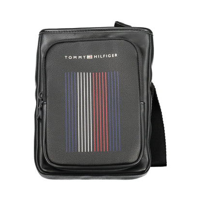 Tommy Hilfiger Black Polyurethane Men Shoulder Bag