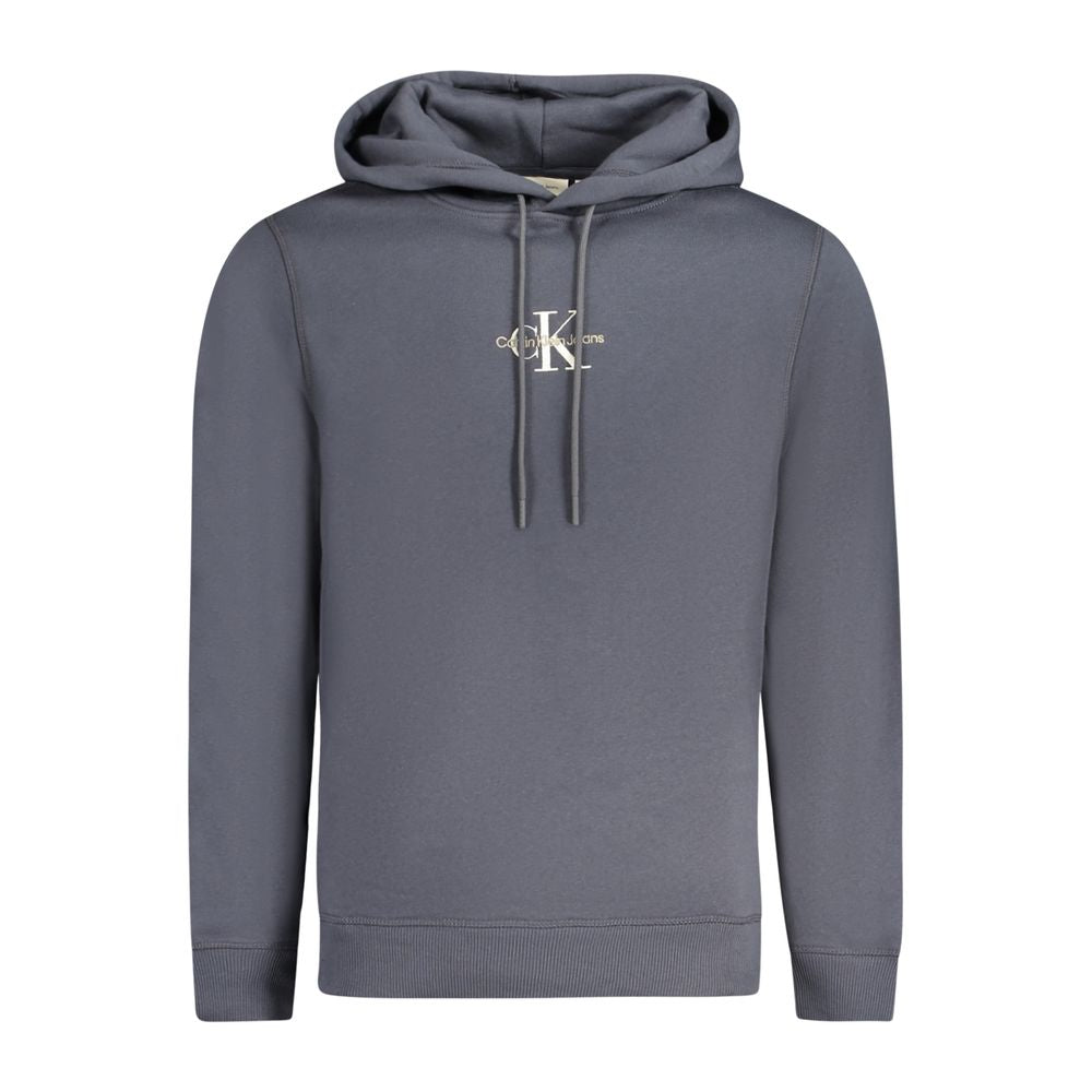 Calvin Klein Blu Cotton Men Sweatshirt