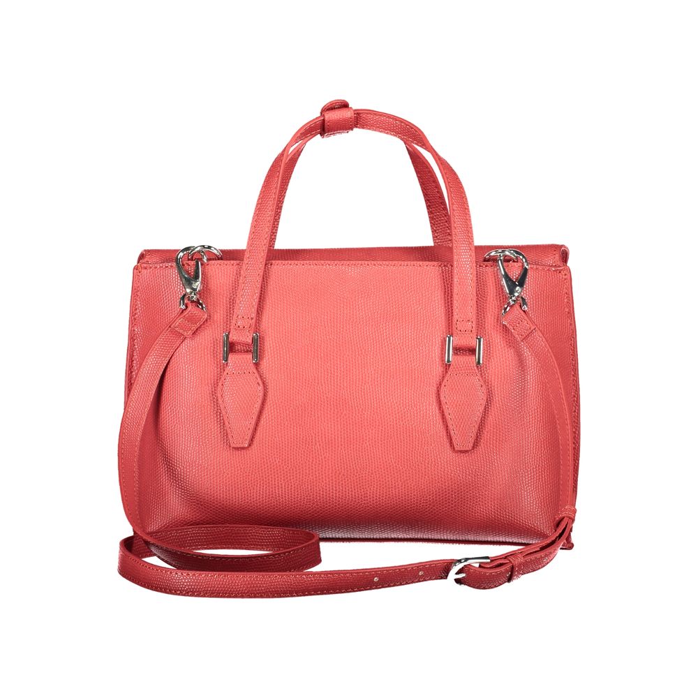 Mario Valentino - Rosso Poliuretano Donna Bag With Handles and Shoulder Strap