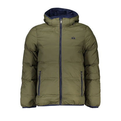 La Martina Green Polyamide Shell Jacket