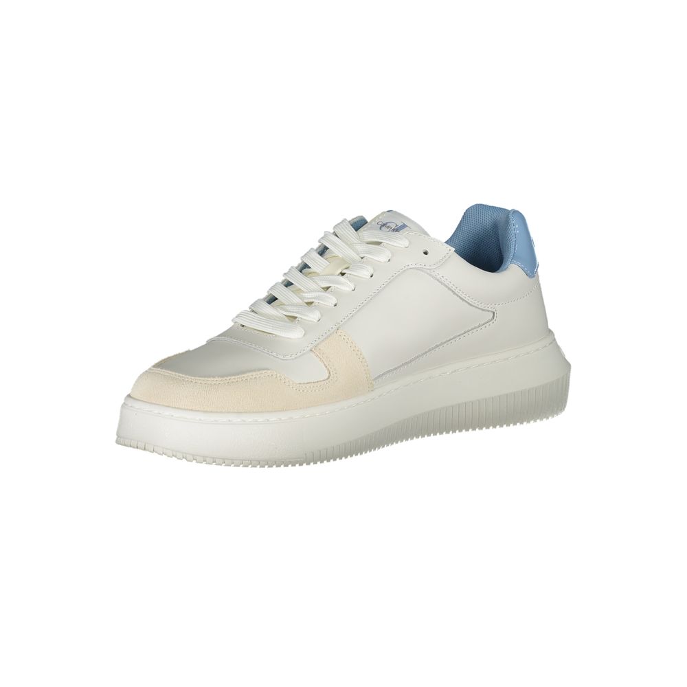 Calvin Klein White Polyester Athletic Sneakers