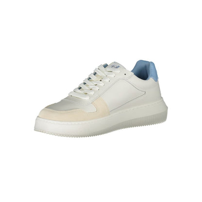 Calvin Klein White Polyester Athletic Sneakers