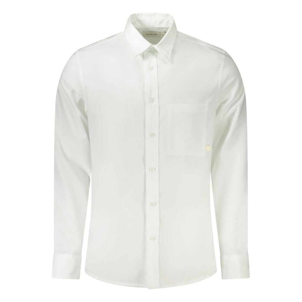 Calvin Klein White Cotton Dress Shirt