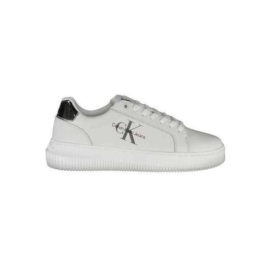 Calvin Klein Bianco Leather Women Sneaker
