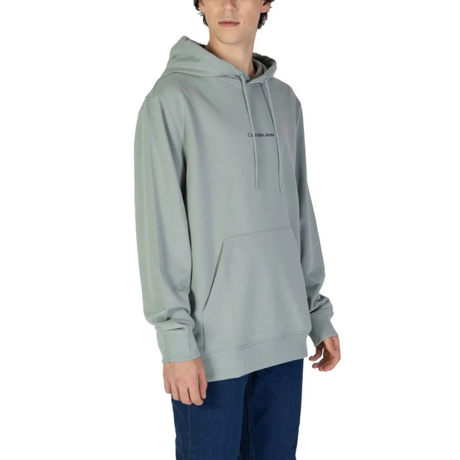 Calvin Klein Jeans Green Cotton Hoodie