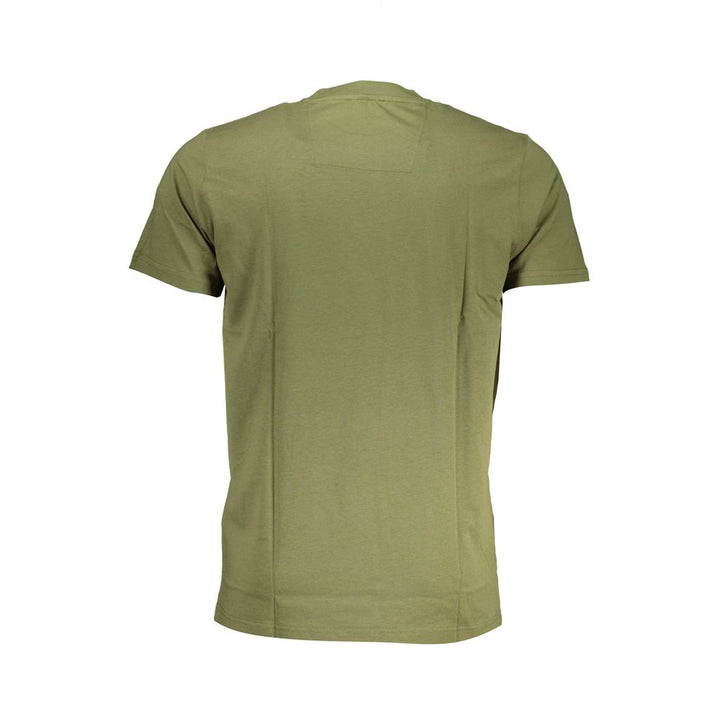 Cavalli Class Green Cotton Men T-Shirt