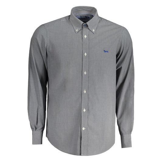 Harmont & Blaine Blue Cotton Dress Shirt