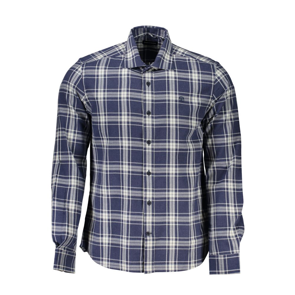 North Sails Blue Cotton Pattern Shirt