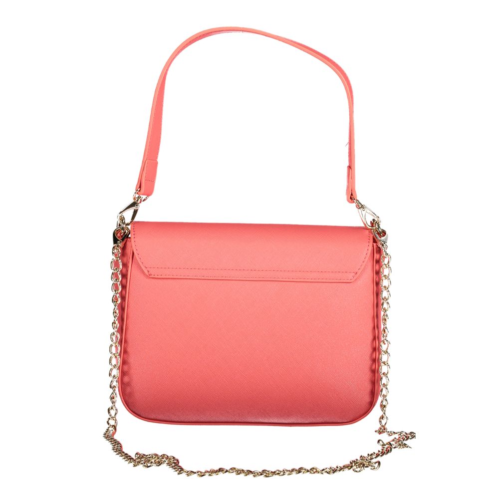 Mario Valentino - Rosa Poliuretano Womens Bag with Removable Handles and Pockets