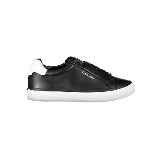 Calvin Klein Black Leather Women Sneaker