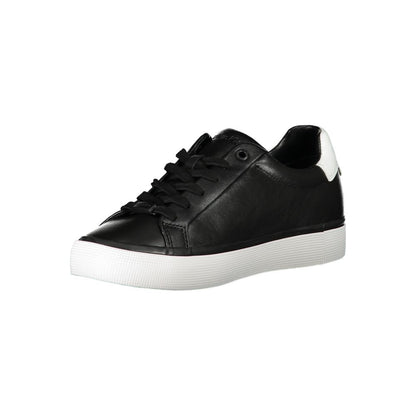 Calvin Klein Black Leather Women Sneaker