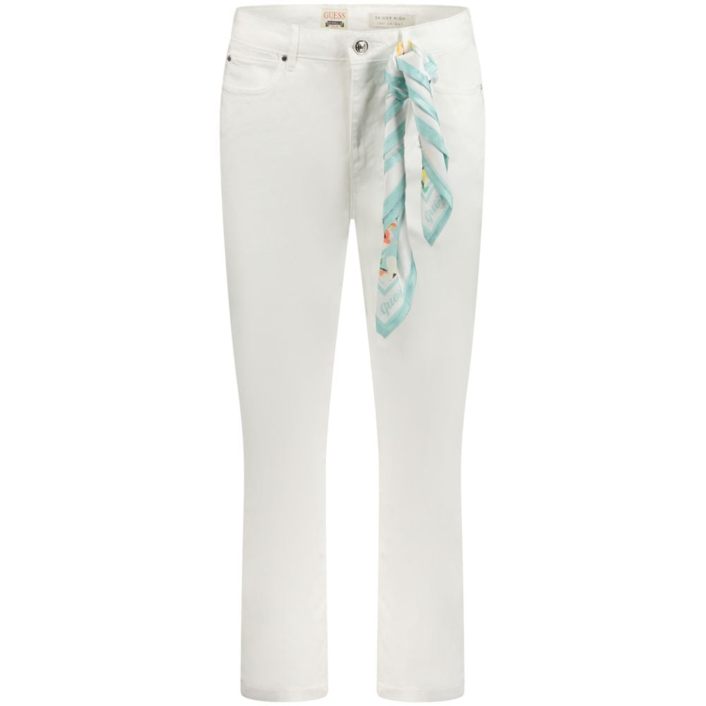 Guess Jeans Bianco Lyocell Women&